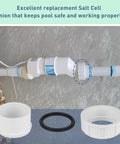 Hayward Salt Cell Union Replacement 2 Inch Fits GLX Cell Union T 3 T 15 Cleaner Coupler shown with included parts