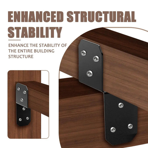 Joist Anchor Connector For 2x4 Posts Black Post Caps Tie Bracket Pergola Brackets Header Hanger Post To Beam Connectors