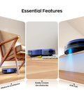 Robot Vacuum And Mop Combo For Pet Hair, Ultra Slim 2.87 Inch Body, navigating obstacles, cleaning floors, anti-fall feature