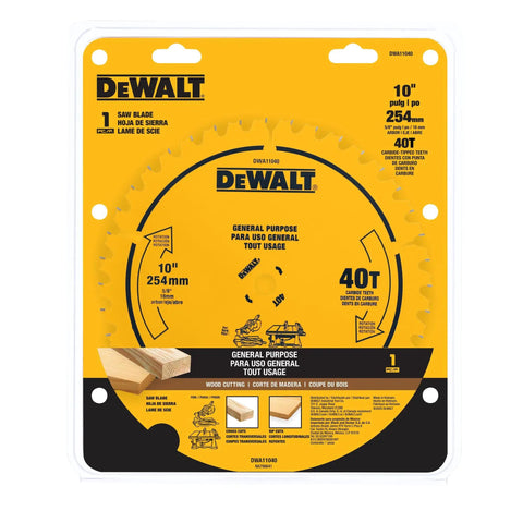 10 Inch Table Saw Blade With 40 Tooth Fine Finish Ultra Sharp Carbide Circular Blades Delivering Butter Smooth Cuts Top Notch Accuracy Extended Lifespan Heavy Duty Performance