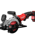 Heavy Duty 4.5 Inch Cordless Circular Saw With Brushless Motor Punching Up To 4500 Rpm for precise wood cutting.