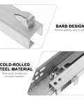 2 Pack Heavy Duty Drawer Slides With Bottom Mounted Concealed Design For Under Drawer Look Durable Metal Hardware For Smooth Quiet Full Extension And Easy Drawer Upgrades In Kitchen Bath Or Furniture, cold-rolled steel barb detail