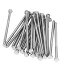 Stainless Steel Half Thread Wood Lag Screw Hex Bolt Self Tapping For Carpentry M8x150mm With Heavy Duty Build Beefy Hold And High Hardness