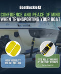 2 Inch Ratchet Strap Protectors For Trailer Tie Downs, Heavy Duty Protective Sleeves Fit 2 Inch Retractable Straps, Boat Pad Protectors, 2 Pack