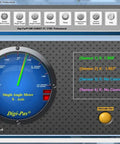 Two-Axis High-Precision Digital Inclination Sensor Module With NIST-Traceable Tilt Angles Inclinometer RS232 RS485 Plug-And-Play Access PC Sync Pro Software Dongle Bundle For Remote PC Readouts software screen showing single-axis tilt readings