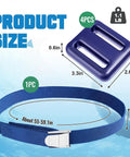 All In One Dive Weights Belt Set For Scuba Diving With Heavy Duty Coated Nylon Weight Belt And Quick Release Buckle Blue