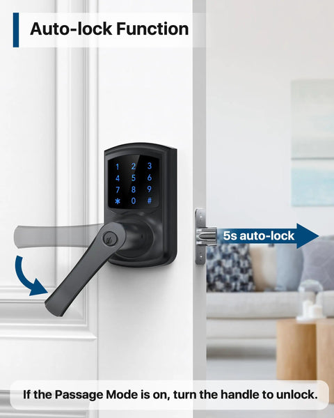 Legit Secure Zinc Alloy Keyless Entry Door Lock With Blue Backlit Keypad No App Drama Built Hella Tough For Daily Family Security And Grandma Toddler Approved Smooth Touchscreen Handle