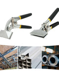 Pro Grade Sheet Metal Bending Tool Set Two Pack Heavy Duty Hand Seamers With Straight And Curved Jaws