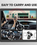 User holding Two Pack Dip Switch Garage Door Opener Remote Replacement for 9 and 12 Dip Switch Models From 1982 to 1996 With 3 Year Warranty and Easy Install Great for DIY Installs in car