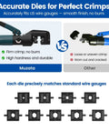 Beefed Up Hydraulic Crimping Tool With 9 Dies For One Eighth Inch Stainless Steel Cable Railing Kit comparison with other tool