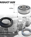 Rear Axle Bearing Inner Spacer Oil Seal Kit For Nissan Titan 2004-2007, Frontier 2005-2017, Xterra 2006-2015 product size dimensions