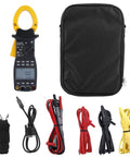 MS2205 Three Phase Clamp Meter With Harmonic Power Tester And Multi Function Digital Multimeter with accessories and case