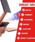 Heavy Duty Super Glue for Fast, Strong Bond on Plastic, Wood, Metal and Crafts, Clear Liquid Adhesive with Quick Dry Formula