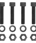 Pintle Hitch Mount Half Inch Hardware Kit With Four Grade Eight Bolts And Nuts Plus Lock Washers Black Phosphate Finish