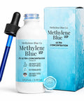 2 Percent Methylene Blue Solution in Glass Dropper Bottle for Lab And Medical Use, Ultra Concentration With Fewer Drops For Fast Colorizing Reactions, Sterile Glass Bottle USA Made 100ml, bottle and box