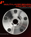 Honda Odyssey Front Wheel Bearing And Hub Kit 5 Lug 5 Stud Wheel Hub Assembly for 2005 2006 2007 2008 2009 2010, GCr15 Steel