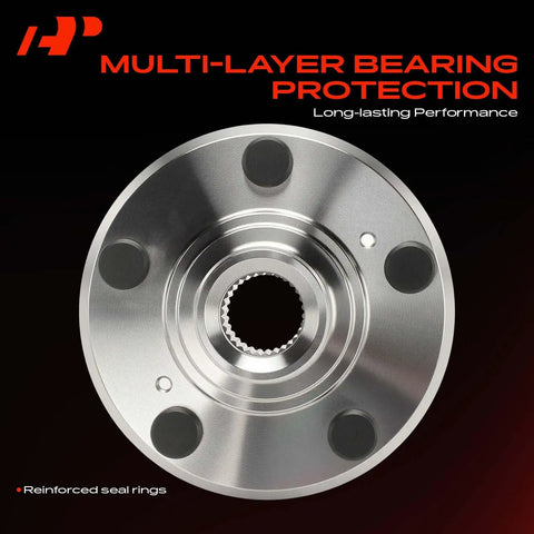 Honda Odyssey Front Wheel Bearing And Hub Kit 5 Lug 5 Stud Wheel Hub Assembly for 2005 2006 2007 2008 2009 2010, GCr15 Steel