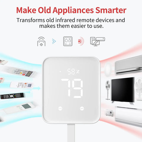 Hub 2 2nd Gen Smart Home Hub With Thermometer Hygrometer IR Remote Light Sensor Wi Fi 2.4GHz Bridge Works With Alexa Display