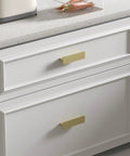 White cabinet with 30 Pack 3 Inch Matte Gold Kitchen Cabinet Handles And Drawer Pulls For Bathrooms And Dressers Airplane Style Cabinet Pulls