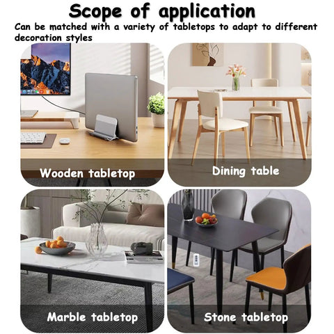 Wortat Electric Scissor Lift Table With Wireless Remote For Heavy Duty DIY Raising Loads, Adjustable Height set with wooden, marble, and stone tabletops.