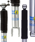 Bilstein 5100 Series Front And Rear Monotube Shocks Set For 2011 To 2024 Silverado 2500 HD And Sierra 3500 HD, close-up of shock design