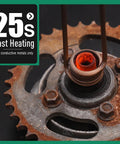 Induction Heater Bolt Removal Tool 1500W Magnetic Heating System With Twelve Heavy Duty Coils For Rusty Nut Extractor, heating copper coil around rusted bolt.