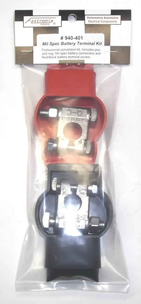 Top Post Battery Terminal And Cover Kit Military Spec Positive And Negative Terminals With Durable Covers Made In USA