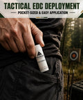 Man placing 6 Pack Twist Up Bowstring Wax Sticks Odorless All Weather Waterproof String Conditioner Kit for Crossbow Strings in pocket