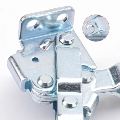 Detail of heavy duty galvanized steel 10 Pack Quick Release Horizontal Toggle Clamps Gh 12130 for woodworking and welding.