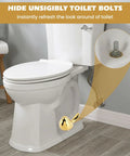 Two Piece Gold Ceramic Bird Toilet Bolt Covers Snazz Up Your Bathroom By Hiding Ugly Base Bolts With Cute Screw Caps That Bring Fresh Decor Vibes And Make Easy Installation A Breeze For Any Home Setup.