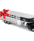 Sundowner Horse Trailer With Gooseneck Hitch For Farm Toys And Toy Trucks Realistic Details Working Rear And Side Doors