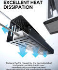 No Drill Under Desk Cable Management Tray With Clamp On Design, heavy duty metal wire organizer showcasing excellent heat dissipation.