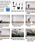 Steam Train Wall Mural With Vintage Locomotive On City Tracks 3D Look installation guide and tools for mural application