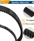 Starter Generator Belt And Clutch Drive Belt Kit For EZGO TXT Medalist 4 Cycle Gas Golf Cart 1994 To 2013 With 295cc And 350cc Robin Engine Replacement Belts 26414 G01 72054 G01 showing quality material and wear resistance