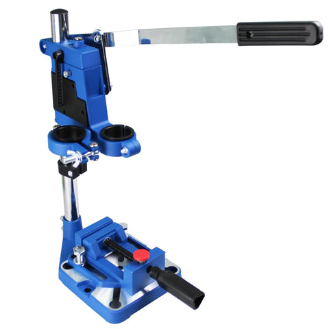 Drill Press Rotary Tool Workstation Stand With Wrench And Tool Holder For Mini Portable Drill Press, 60mm Depth, Aluminum Base
