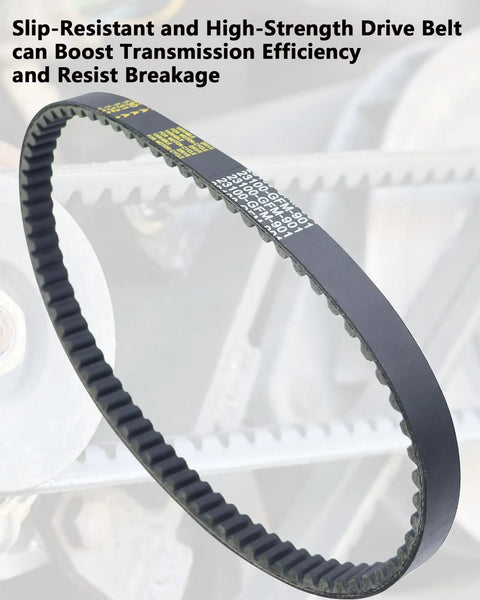 High Performance Drive Belt For Honda Lead 110 NHX110 Scooter CVT Transmission V Belt Fits 2008-2015 Models Replace 23100-GFM-901, slip-resistant design.