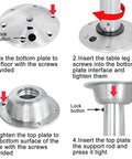 Installation guide for Built Like A Beast Stainless Steel Telescopic Table Legs for easy mounting and adjustments.