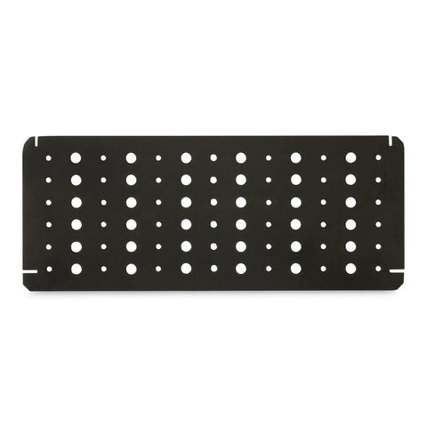 Black foam insert for Built Rock Solid Clear Abs Router Bit Storage Organizer Box, designed to hold various sized router bits.