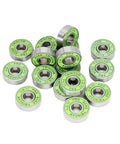 8 Pack ILQ11 608 RS Bearings 8x22x7 for Longboards Inline Skates and Scooters Smooth Rolling Dope Green