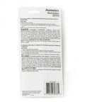 Back view of packaging for Black Rubber Sealant Tube 1.5 Oz High-Strength Ready-To-Use Adhesive For Weather Stripping Sealing Doors