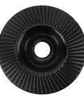 Heavy Duty Tungsten Carbide Grinding Wheel 125mm Angle Grinder Disc With Sharp Teeth For Sanding Carving Shaping And Polishing Wood Or Metal, top view.