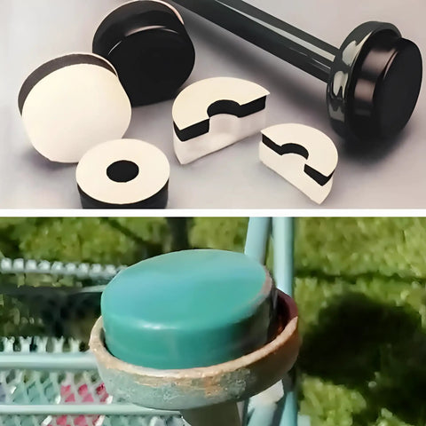 Wrought Iron Patio Furniture Feet Cap Glides For Outdoor Table And Chair Legs No Slip Floor Protectors 1.5 Inch 24 Pack
