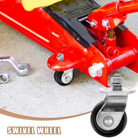 2 Piece Front Wheels Swivel Trailer Jack Replacement For Heavy Duty Steel Car Jack Accessories With 2 Ton Load Capacity