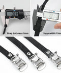Toe Clip Pedal Cage With Straps For Indoor And Outdoor Cycling Universal Pedal Cage Kit with 13mm adjustable nylon straps
