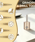 Diamond Grinder Bit Head For Glass And Tile Work Pro Grade Heavy Duty Stained Glass Drill Bits With Brass Core Abrasive Wheel