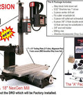 Metric NexGen 18 Inch Milling Machine With Factory Installed DRO Package A And CNC Upgrade Not Included But Available Separately shown.
