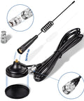 27MHz CB Radio Antenna With PL259 And BNC Male Connectors, Magnetic Base Mount, Heavy Duty Mobile Antenna, 3 m cable visible