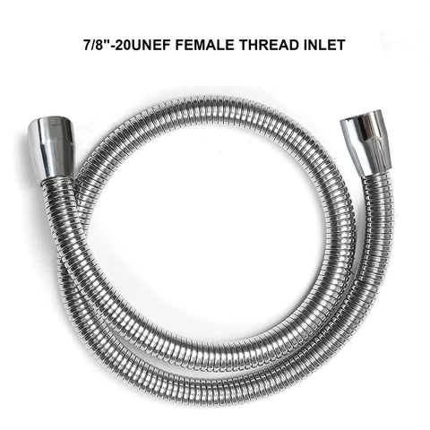 Stainless Steel Flexible Hose For Commercial Kitchen Sink Faucets 38 Inch SUS304 Grade Chrome Finish Anti Corrosion Replacement