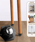 12 Pack 1 Inch Self Adhesive Caster Wheels For Furniture Moving Gear on wooden furniture legs, showcasing usage scenarios.