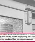 2 Pack Sliding Patio Door Foot Kick Locks installed on door for secondary childproof security with durable white finish